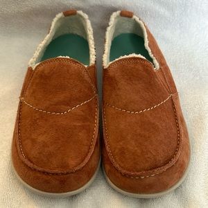 Spenco Chestnut Suede Size 7.5 Loafers with Full Contact Supportive Footbed